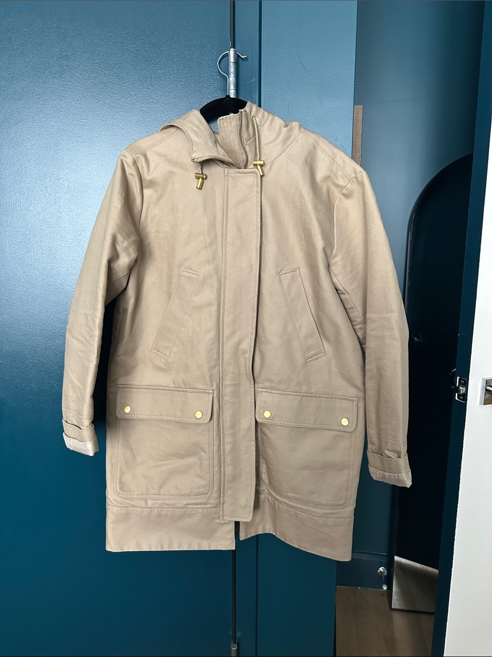 H&M L.O.G.G. Tan Hooded Parka